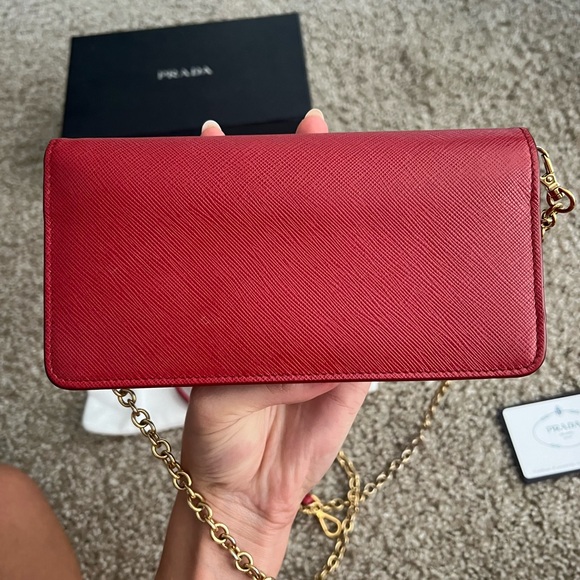 Authentic Red Prada Mini Bag - Picture 5 of 9